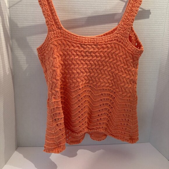 Sincerely Jules, Size M, Crochet Tank Top, Orange - Picture 2 of 4